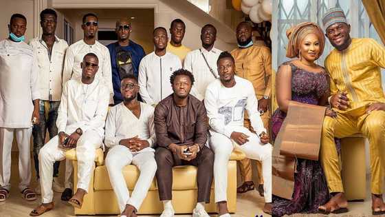 Asamoah Gyan, Muntari, Agyemang Badu, Afriyie Acquah grace Fatawu Dauda's wedding