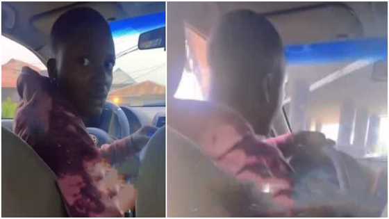 I'm not your driver: Young man verbally fights mum for sitting at the back while he drives, video goes viral