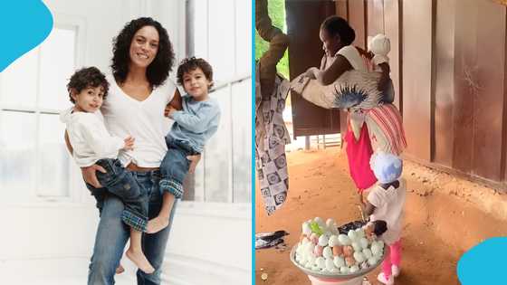 Twin mum shows how she backs both children at the same time: "She's a superwoman"