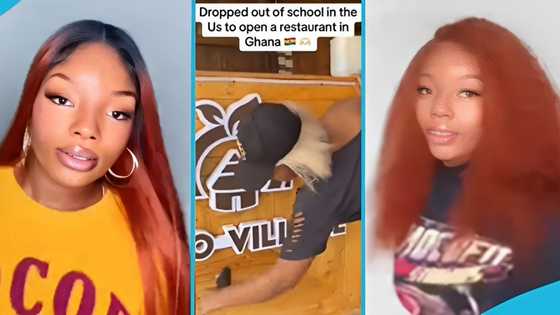 African-American lady drops out of school in the US to open a restaurant in Ghana