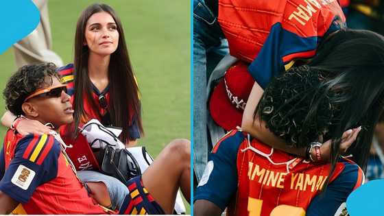 Touching moment as Lamine Yamal celebrates World Cup win with girlfriend Ines Garcia, video emerges