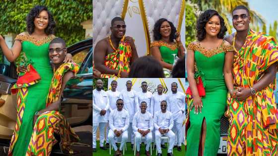 More beautiful photos drop as Joy FM presenter Lexis Bill marries in a traditional wedding