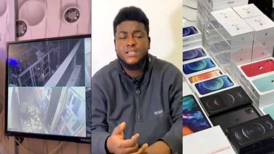 Big iPhone shop in Ghana completely emptied by robbers; CCTV footage surfaces