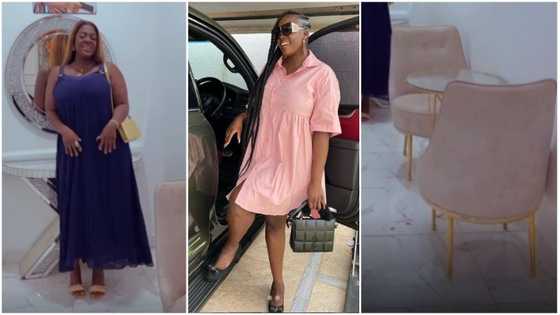 Rich mama: Tracey Boakye shows off her plush hallway in video; fans praise her taste for quality interior