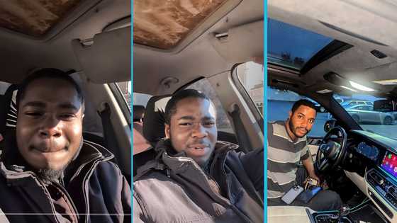 Young Don flaunts BMW with a rusty interior as he attempts to challenge Twene Jonas