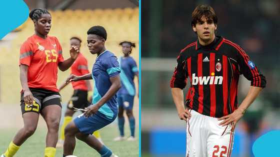 Fans go wild as Black Queens star defeats ex-Ballon d'Or winner in 2-touch game (video)