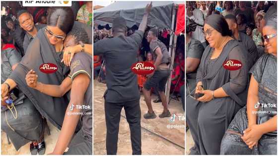 Vivian Jill gives man opportunity to take photo with her; he dances happily in vid