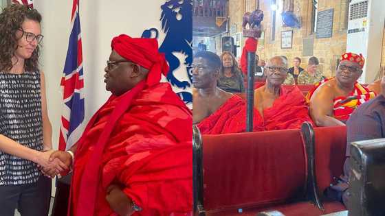 Yawa oo: Video drops as Ga chiefs beg for invitation to Queen Elizabeth's funeral in London, Ghanaians wonder