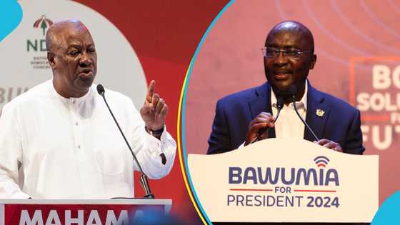 Bawumia favoured marginally over Mahama in new survey, NDC is considered more popular than NPP