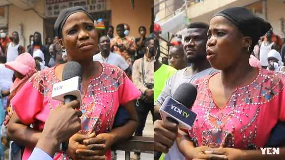 Lady narrates how their 4 shops newly-stocked with China goods got burnt in Makola fire