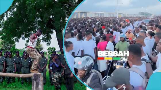 Thousands flood El Wak as Ghana Armed Forces recruitment begins screening exercise