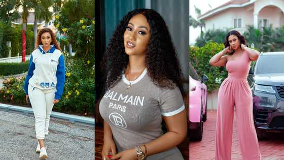 Fans shout as Hajia4reall causes stir with fresh photos from her Trasacco mansion