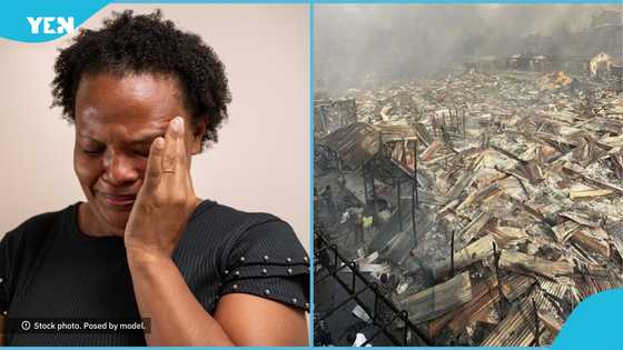 Woman who owns three shops at Kantamanto hospitalised after market fire