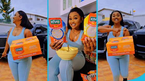 McBrown flaunts Cadillac Escalades worth over GH¢2M in Kivo ad, video awes many