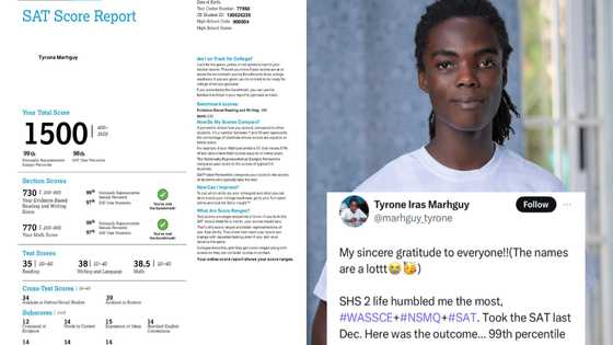 Tyrone Marhguy shows results of his SAT exams, netizens marvel over the Rastafarian's brilliance
