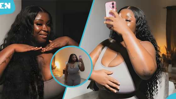 Kumawood actress Maame Serwaa shines online with curly hair and bodycon glam