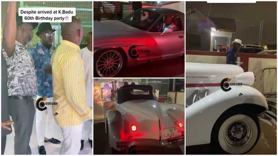 Despite, Ofori Sarpong and friends flaunts luxury cars at the 60th birthday party of K. Badu