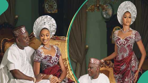 26-year-old former beauty queen Mitchel Ihezue shares pre-wedding photo with man twice her age