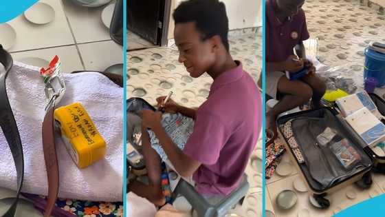 SHS freshman labels his items, from shoes to underwear, before resuming school, video