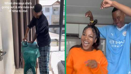 Thoughtful man irons dress for his girlfriend in viral TikTok video, women in awe: "Romance isn't dead"