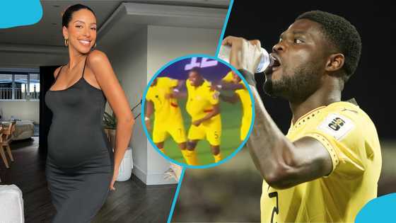 Partey subtly hints at expecting a second child with an emotional goal celebration (Video)