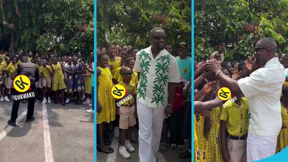 School kids chant Sarkodie's name while on excursion at Manhyia palace, wholesome moment trends