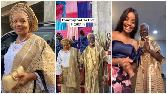 Beautiful woman marries her son's school roommate's father after they met on Facebook, lovely photos melt hearts