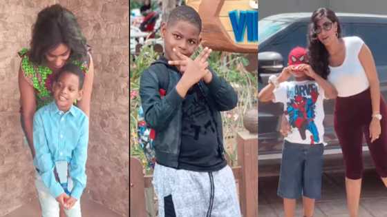 Juliet Ibrahim shares video showing priceless moments with tall son to mark boy's b'day; Beverly Afaglo, others react