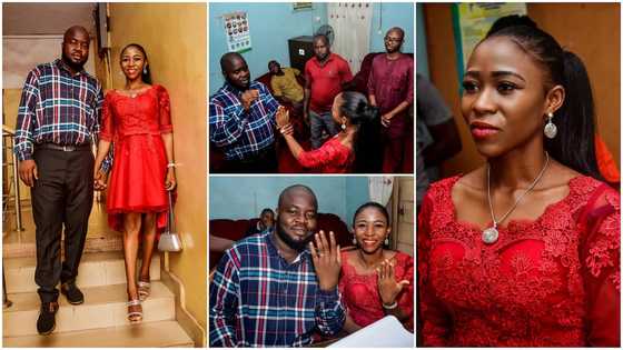 Na you wan impress: Pretty lady who had simple wedding with normal clothes speaks