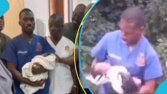 Ambulance service personnel rescue baby girl abandoned near Accra Zoo in Achimota Forest
