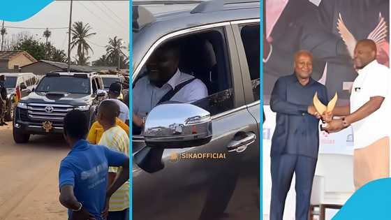 Ibrahim Mahama drives his brother John Mahama around in state vehicle, causes stir