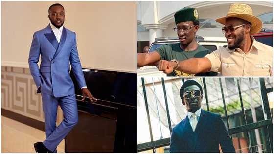 Ghanaian billionaire Cheddar hangs out with wealthy heir Kennedy Osei in stylish clothes and shoes