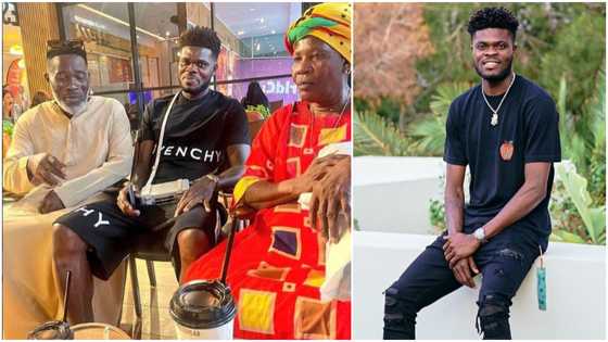 Qatar 2022 World Cup: DotingThomas Partey hosts his parents in Qatar; photo stirs reactions