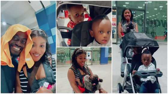 Lil Win welcomes family from the US, heartwarming video melts many hearts: "Joy in his voice"