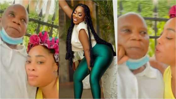 I love my daddy - Moesha Boduong drops no-makeup video with her dad to celebrate Mother's Day