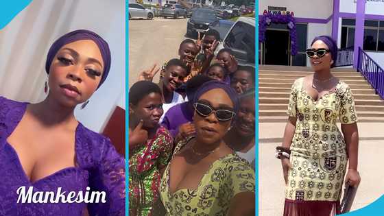Michy shown massive love at her alma mater Mfantsiman Girls', video excites fans