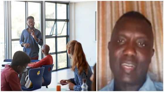 I wanted to teach in the US but I was embarrased about my GH accent so I couldn't - GH man