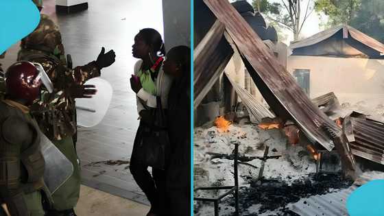 Authorities arrest 10 senior high school students for allegedly setting school on fire