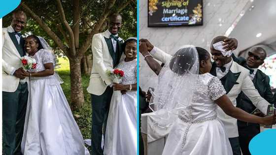 Twin brothers marry twin sisters in rare double wedding in ceremony