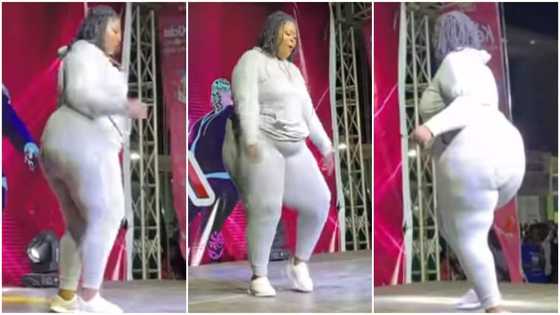 Fire dancer: Plus-size lady shows off hot dance moves on stage, leaves guests screaming in video