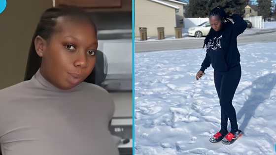 Ghanaian lady relocates abroad after 7 years of waiting for visa approval