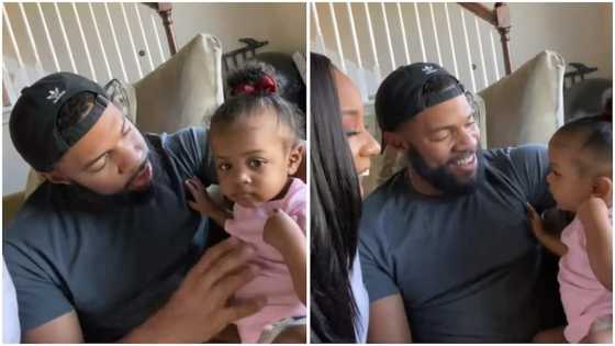 Kiss mummy: Little girl shakes her head, plays with her dad instead, video stirs reactions