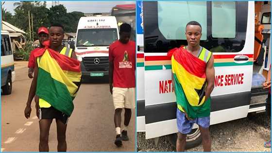 Techiman to Accra: Seidu Rafiwu completes GWR walking marathon attempt, rejoices in video