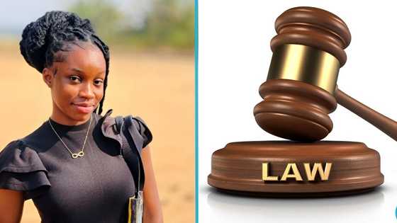 Ghanaian lady celebrates as she gains admission to University of Ghana Law School