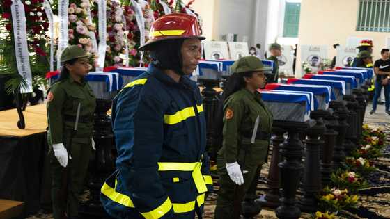 Cuba bids farewell to firefighters killed in fuel depot blaze