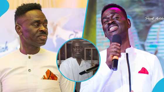 Yaw Sarpong recovering from his recent battle with stroke, performs with his band at a church event