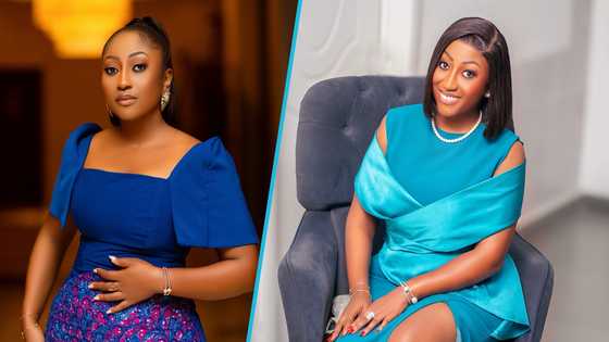 Chivido 2024: Anita Akufo marks Davido and Chioma's wedding by slaying in Asoebi and gele, video