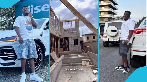 Abu Trica flaunts huge mansion he is building in Accra