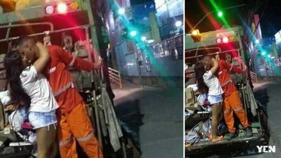 'Zoomlion' couple goes viral with photo of them kissing in a garbage truck