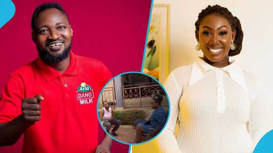 Funny Face and his baby mama Vanessa spotted together as they shoot a scene on their movie set, fans react